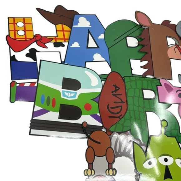 Cartoon Story Birthday Banner &‎ Cow Print Napkins Set - Picture 7 of 10